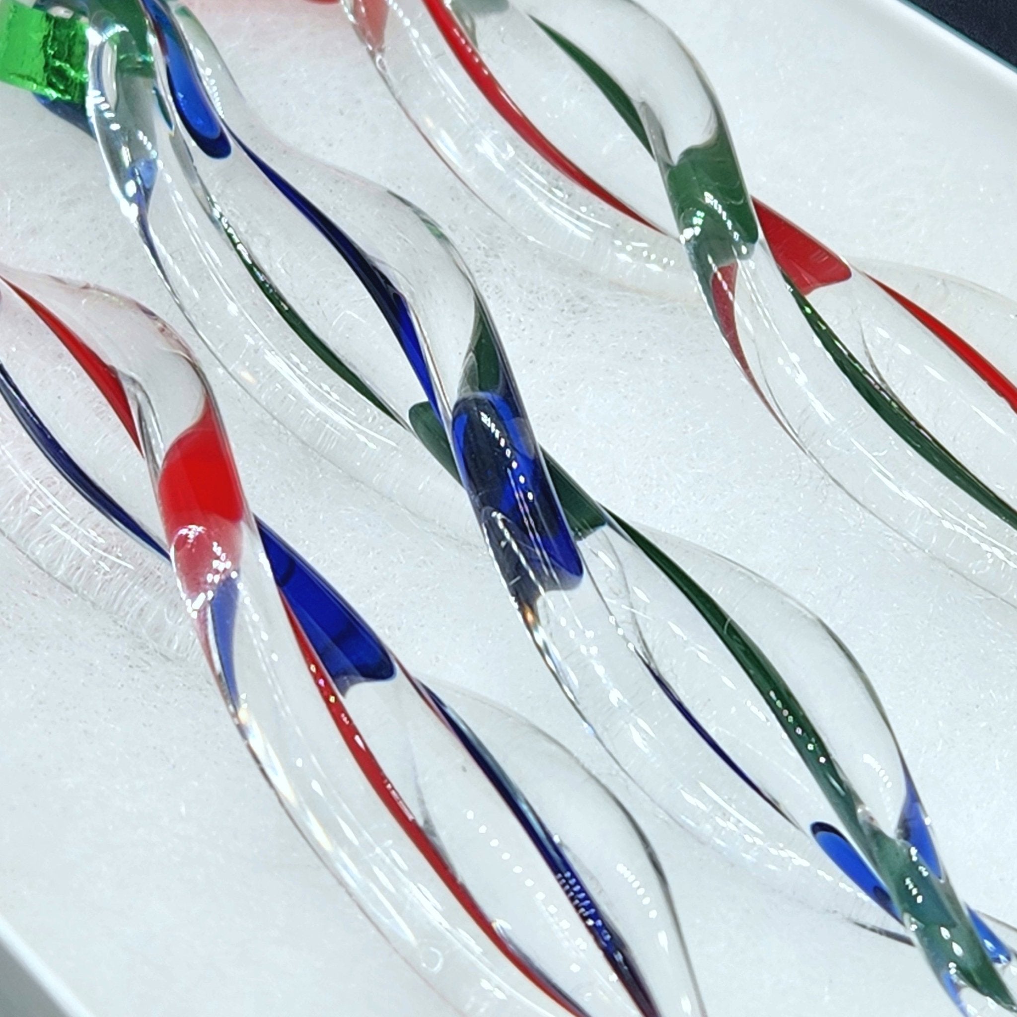 3 Handmade Glass Icicle Ornaments - Beautifully Wrapped for Holiday Giving! - Che Cose Belle