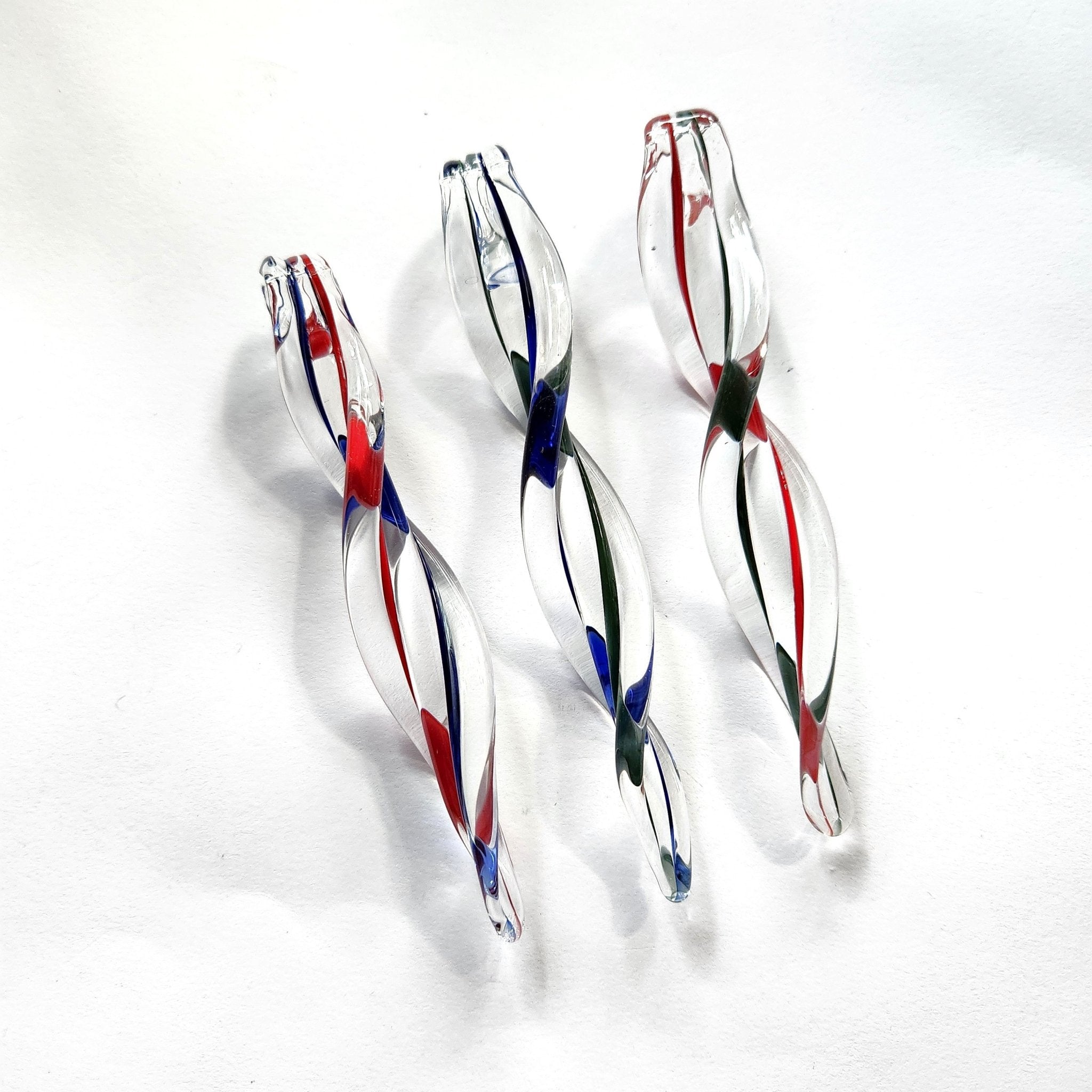 3 Handmade Glass Icicle Ornaments - Beautifully Wrapped for Holiday Giving! - Che Cose Belle