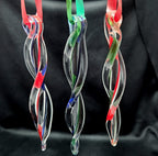 3 Handmade Glass Icicle Ornaments - Beautifully Wrapped for Holiday Giving! - Che Cose Belle