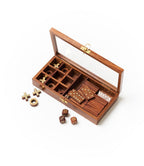 3 - in - 1 Game Set Dice, Dominoes, Tic Tac Toe - Handcrafted Wood - Che Cose Belle