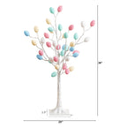 3' Pre-Lit Artificial Easter Twig Tree with 40 Egg Shaped LED Ornaments - Che Cose Belle