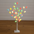 3' Pre-Lit Artificial Easter Twig Tree with 40 Egg Shaped LED Ornaments - Che Cose Belle