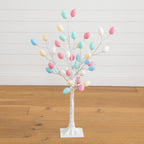 3' Pre-Lit Artificial Easter Twig Tree with 40 Egg Shaped LED Ornaments - Che Cose Belle