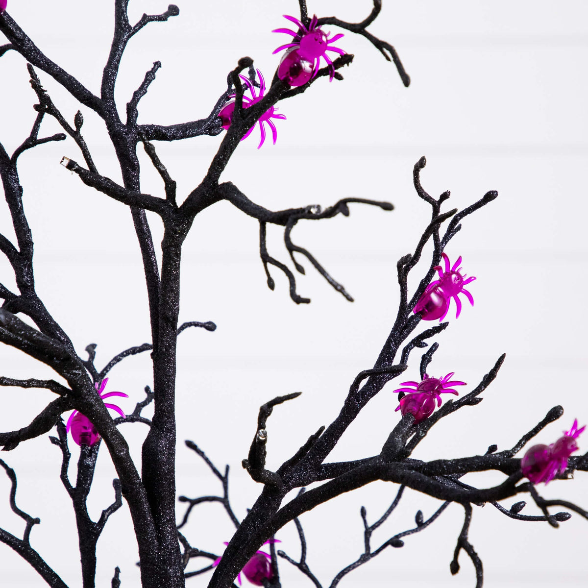 3' Pre-Lit Artificial Halloween Spider Twig Tree with 36 Purple LED Lights - Che Cose Belle