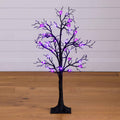 3' Pre-Lit Artificial Halloween Spider Twig Tree with 36 Purple LED Lights - Che Cose Belle