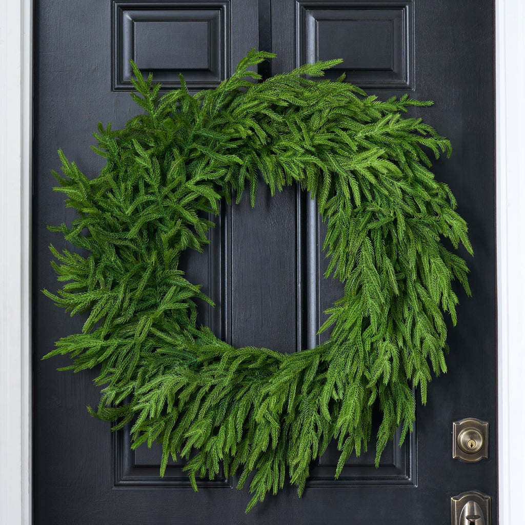 30'' Real Touch Norfolk Pine Christmas Wreath - Che Cose Belle