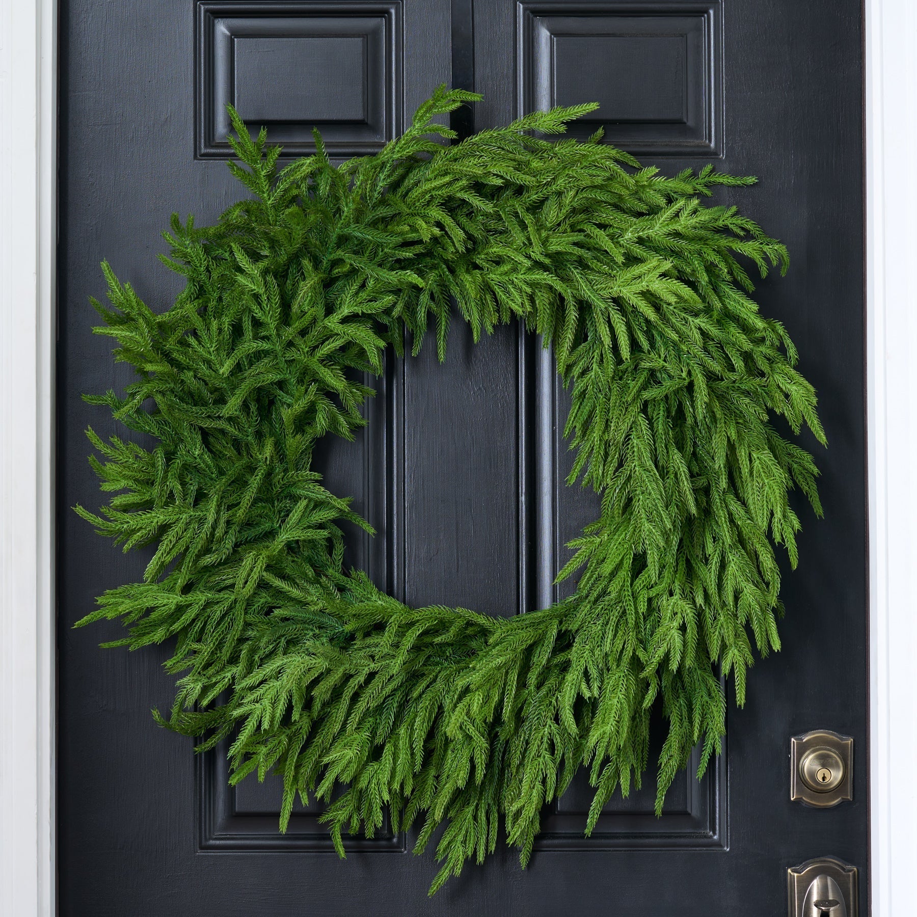 30'' Real Touch Norfolk Pine Christmas Wreath - Che Cose Belle