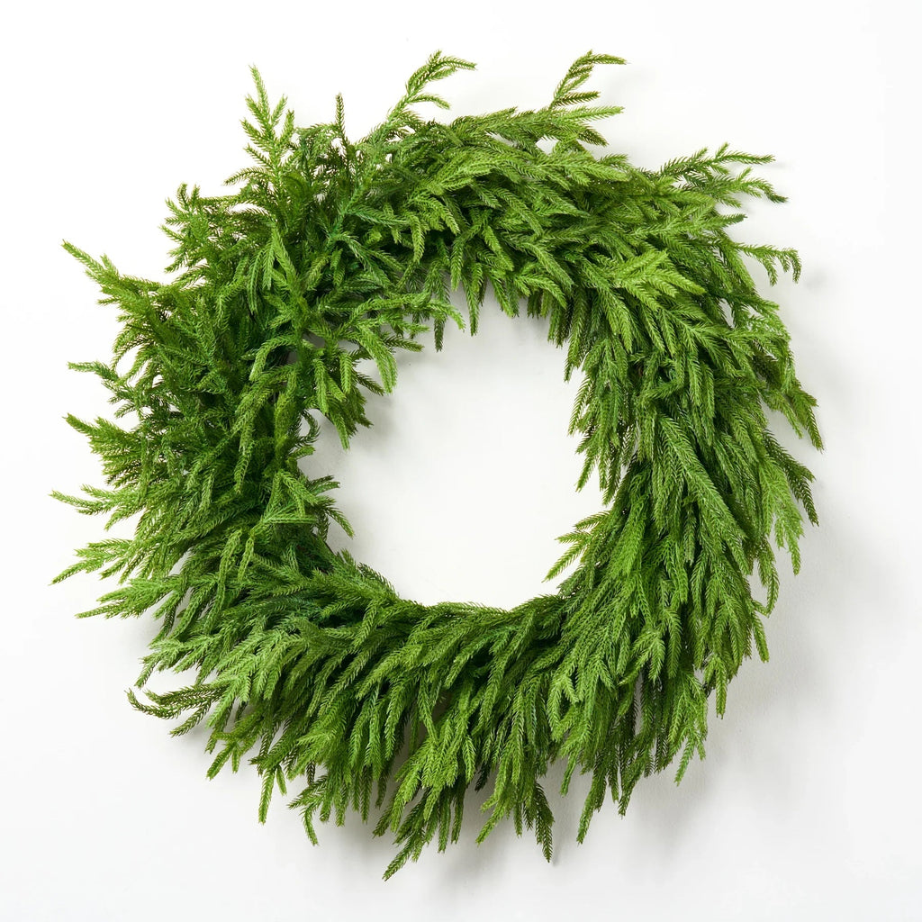 30'' Real Touch Norfolk Pine Christmas Wreath - Che Cose Belle