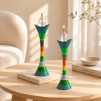 Luxury Cast Handmade Aluminum Candle Holders – Premium Curved Series