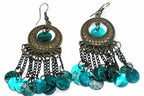 Boho Gypsy Mother Of Pearl Light Dangle Earrings 3 Inch
