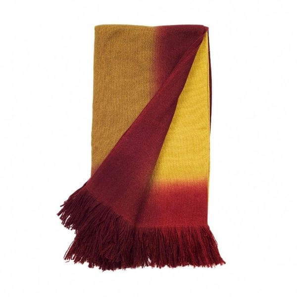Marigold Merino Ombre Handloom Throw / Blanket Scarf