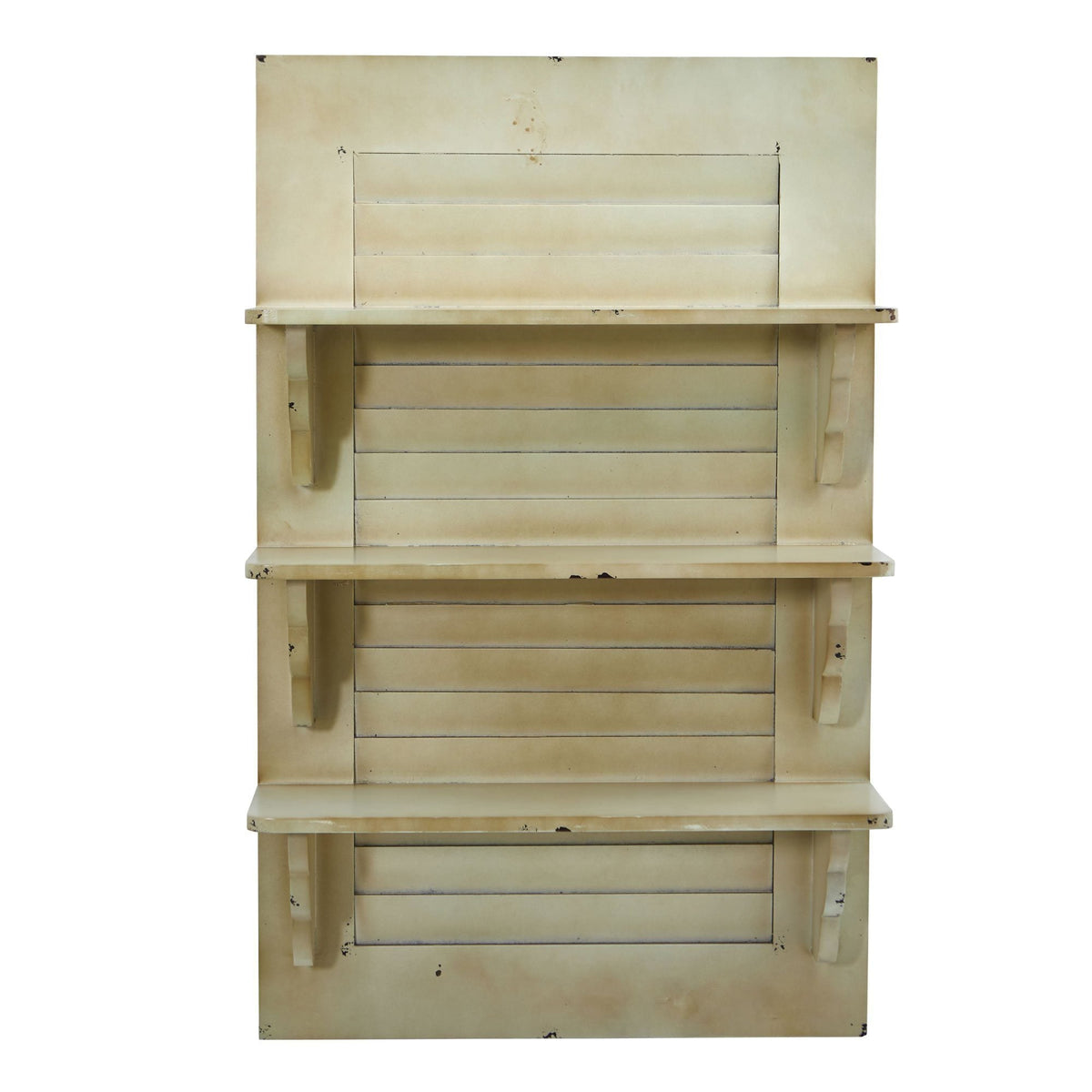 31.75” Vintage Window Shutter Shelving Wall Decor - Che Cose Belle