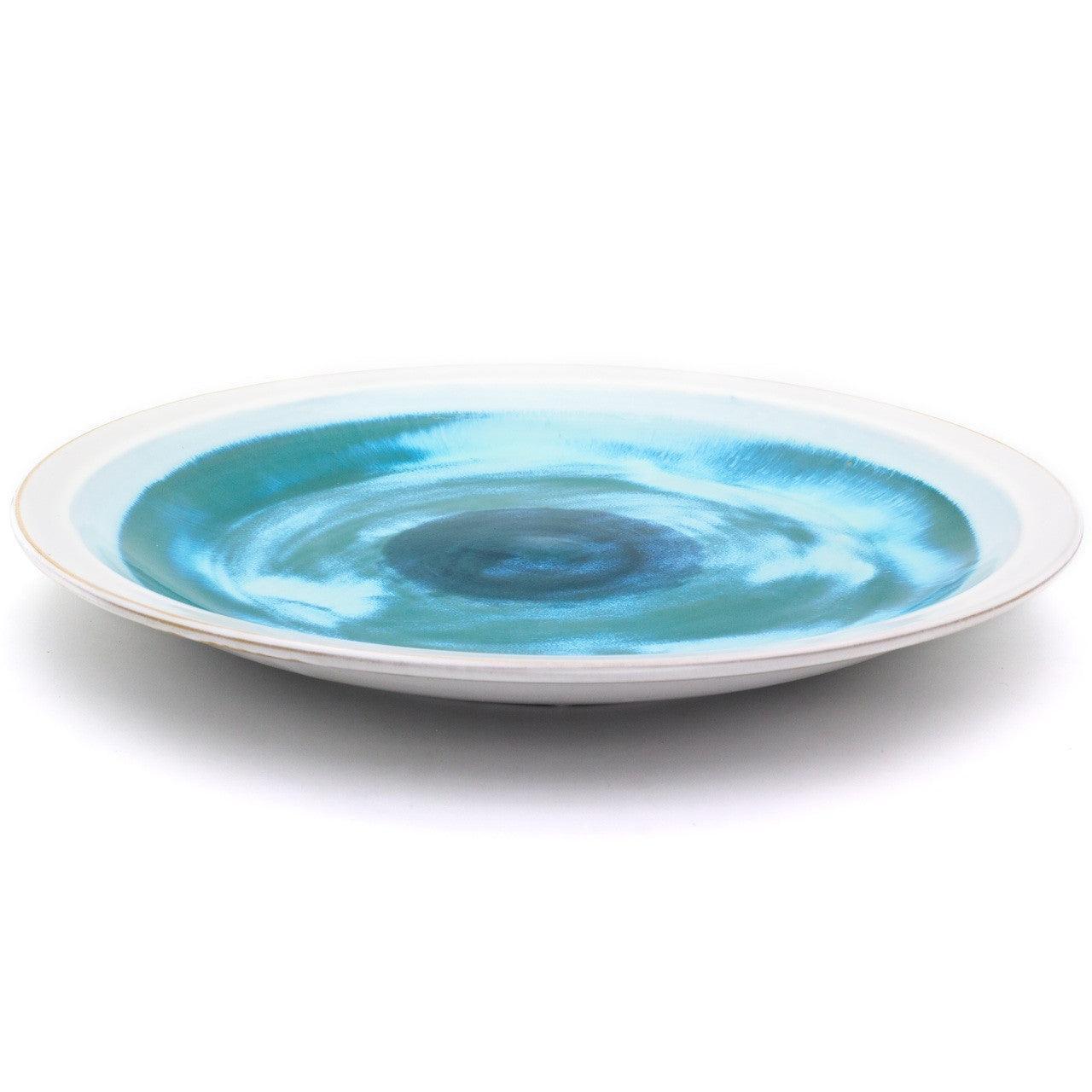 Grotto Aqua Decorative Platter - Che Cose Belle