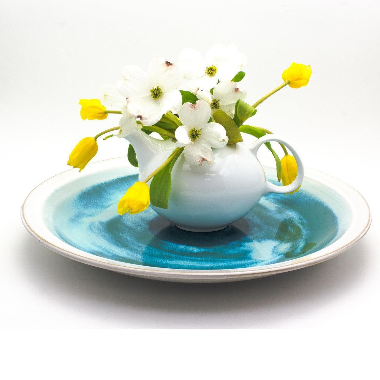 Grotto Aqua Decorative Platter - Che Cose Belle