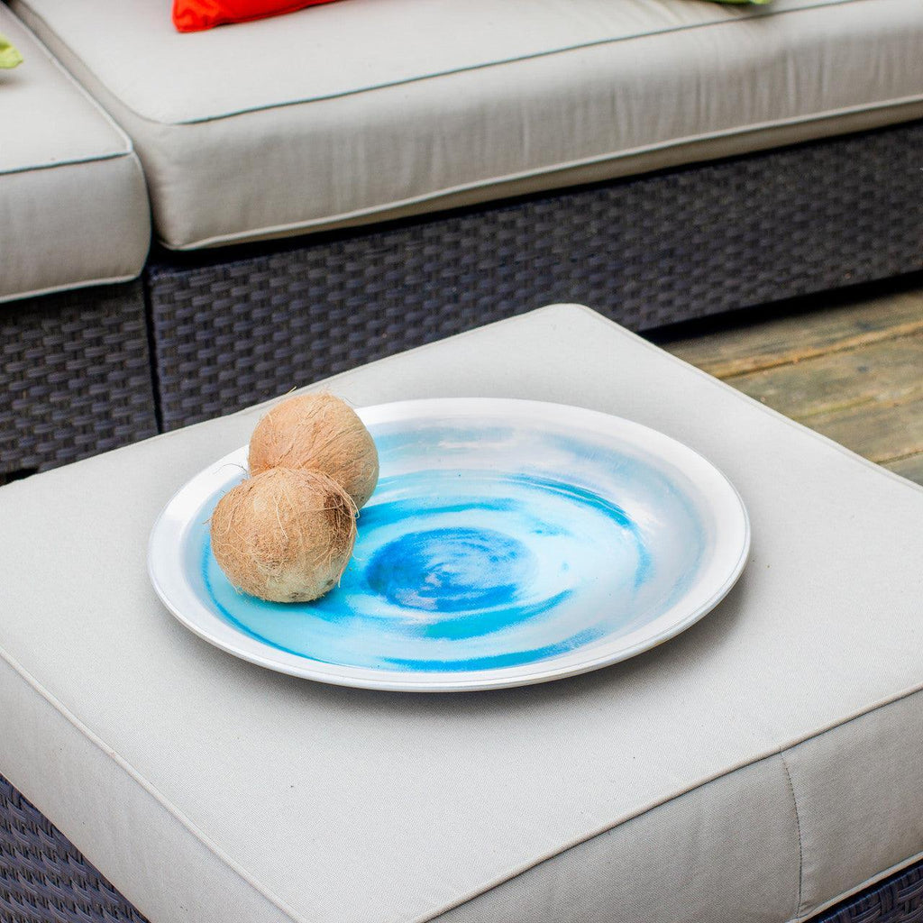 Grotto Aqua Decorative Platter - Che Cose Belle