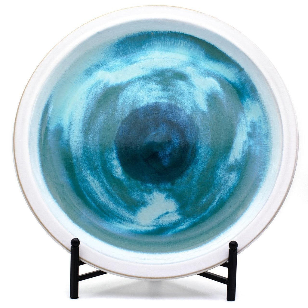 Grotto Aqua Decorative Platter - Che Cose Belle