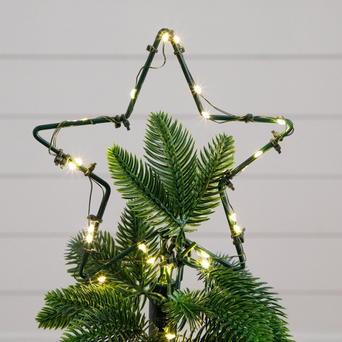 34" UV Resistant Pre-Lit Artificial Spiral Pop Up Christmas Tree with 45 LED Lights and Bow Topper (Indoor/Outdoor) - Che Cose Belle