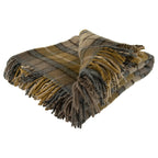 Highland Tweeds Pure New Wool  Fluffy Throw ~ Natural Buchanan ~