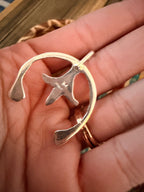 Handcrafted Sterling Silver & Black Onyx Naja Pendant by Joseph Martinez