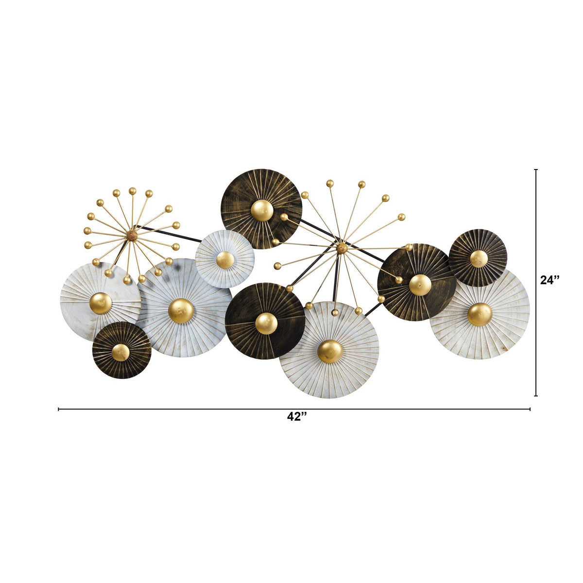 3.5’ x 2’ Urban Layered Metal Wall Art Decor - Che Cose Belle