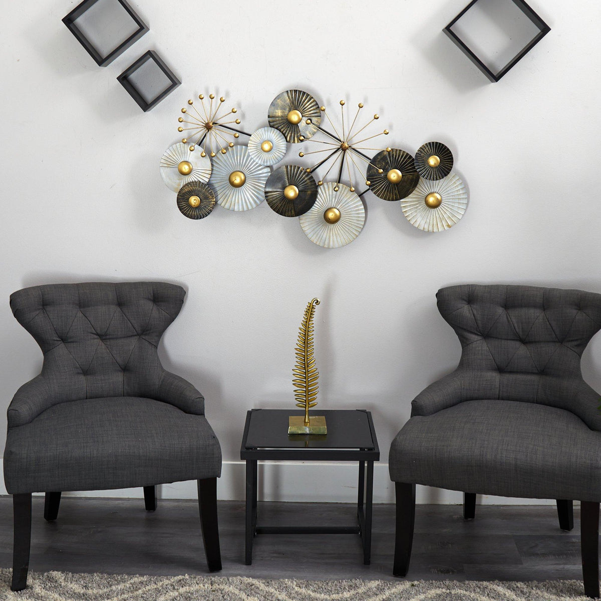3.5’ x 2’ Urban Layered Metal Wall Art Decor - Che Cose Belle