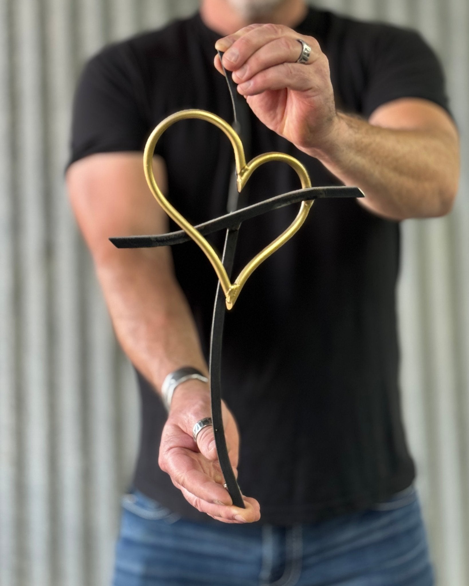 The Heart of Gold Promise Cross - Che Cose Belle