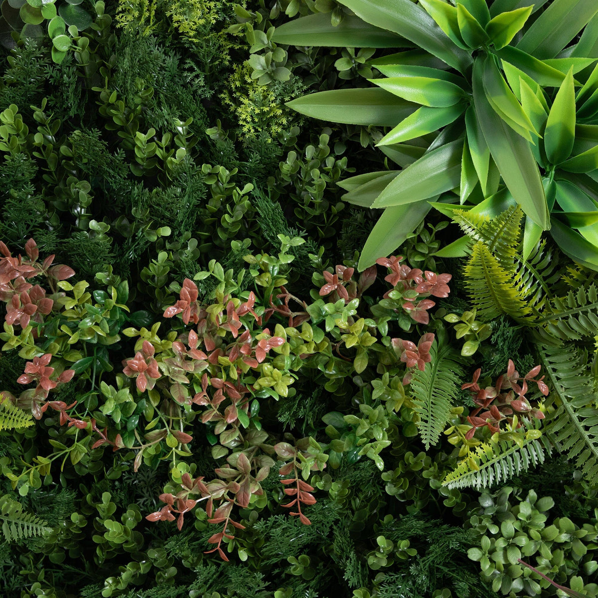 38” UV Resistant Amazon Rainforest Artificial Living Wall Art Panel in Black Aluminum Frame - Che Cose Belle