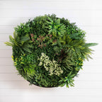 38” UV Resistant Amazon Rainforest Artificial Living Wall Art Panel in Black Aluminum Frame - Che Cose Belle