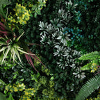38” UV Resistant Virgin Islands Artificial Living Wall Art Panel in Gold Aluminum Frame - Che Cose Belle