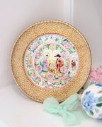 Chinoiserie Christmas original watercolor painting, The Nativity
