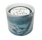 JUMBO Orchid & Cedar 45 oz. Swirl Glass Candle