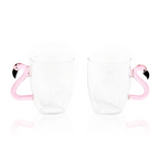 Flamingo Glass Mugs