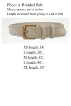 Phoenix Braided Belt in Stone