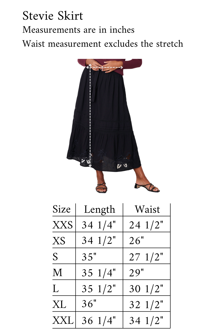 Stevie Skirt in Black