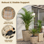 Rattan Planter Box Set - 3 Piece with Removable Liners