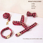 Christmas Red Star Plaid Set