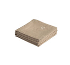 S/4 Linen Hand Embroidered Napkins