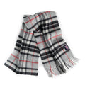 Merino Lambswool Tartan Scarf - Grey Thompson