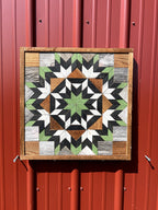 Amish Handmade Barn Quilt Wall Art – Reclaimed Barn Wood – 20.75” x 20.75”