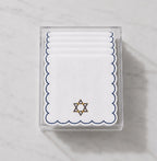 Hanukkah Cocktail Napkins (Set of 6) with Acrylic Gift Box