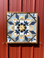 Amish Handmade Barn Quilt Wall Art – Reclaimed Barn Wood – 20.75” x 20.75”