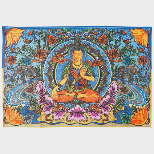 3D Buddha Lotus Tapestry - Che Cose Belle