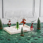 3D Christmas Tree Wine Glasses - Che Cose Belle