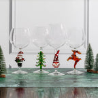 3D Christmas Tree Wine Glasses - Che Cose Belle
