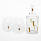 3D Easter Bunny Jar & Wine Glass Collection - Che Cose Belle