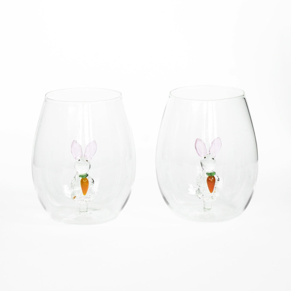 3D Easter Bunny Jar & Wine Glass Collection - Che Cose Belle