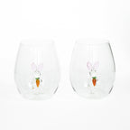 3D Easter Bunny Jar & Wine Glass Collection - Che Cose Belle