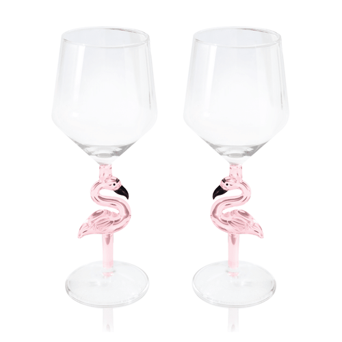3D Flamingo All Purpose Wine Glass - Che Cose Belle