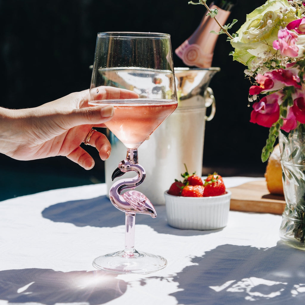 3D Flamingo All Purpose Wine Glass - Che Cose Belle