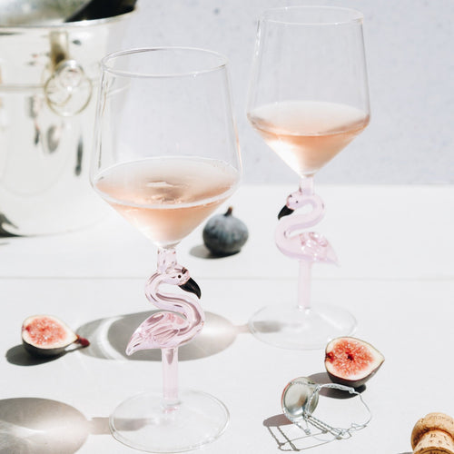 3D Flamingo All Purpose Wine Glass - Che Cose Belle